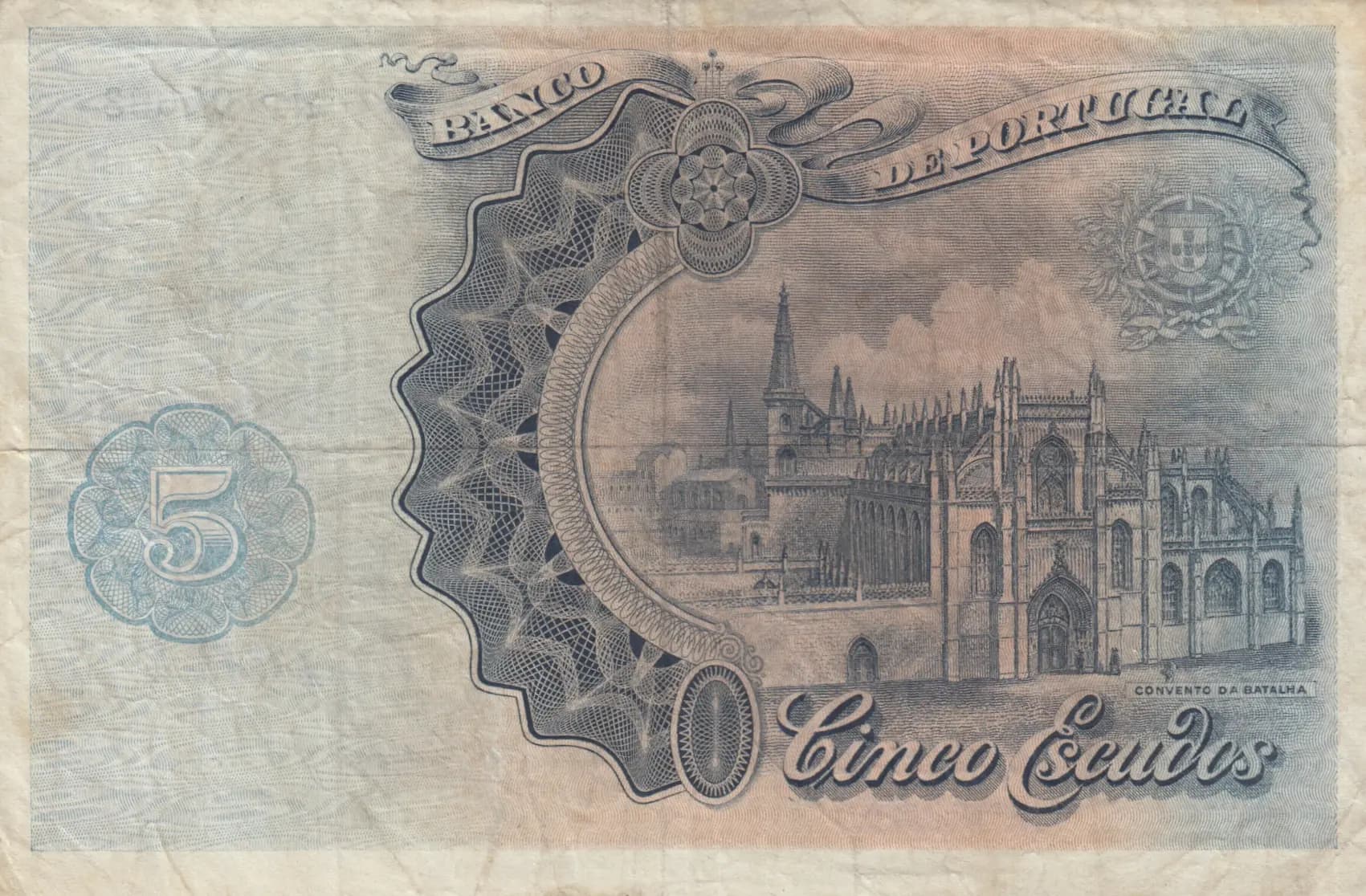 5 escudos 1920 from Portugal, P-120 (1920) — image 2