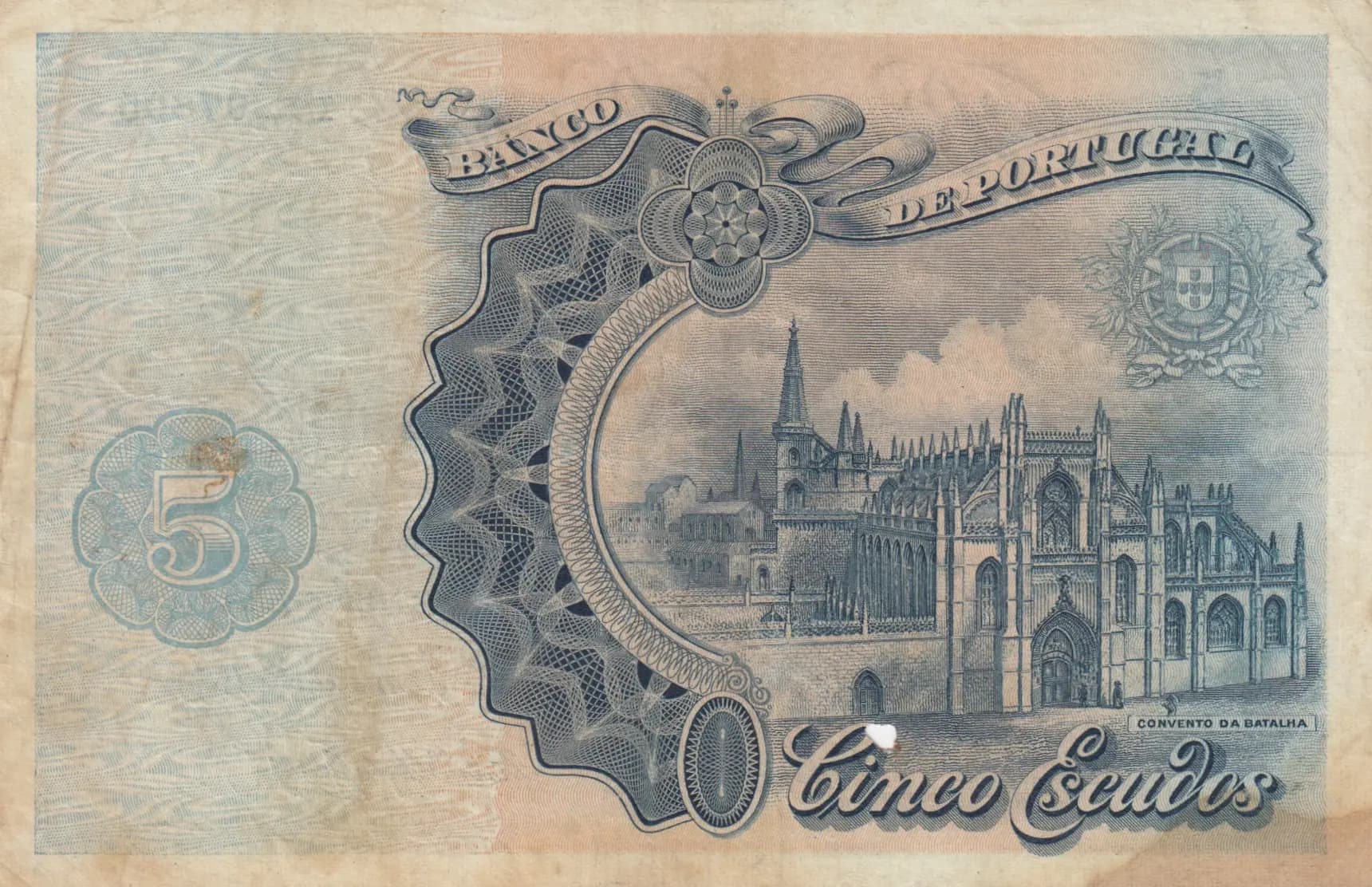 5 escudos 1920 from Portugal, P-120 (1920) — image 2