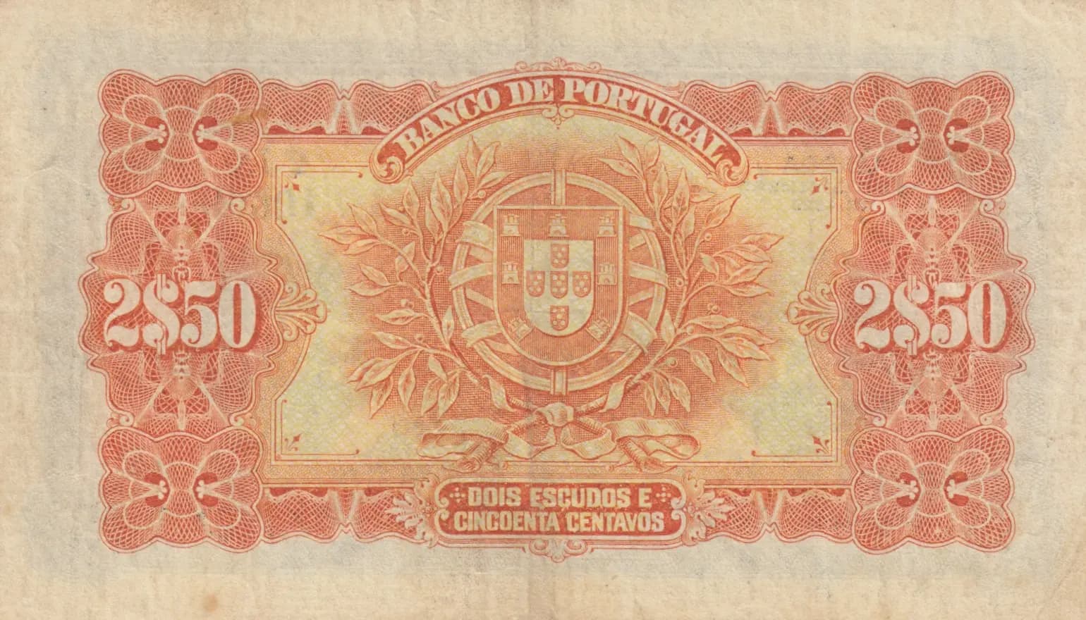2,50 escudos 1925 from Portugal, P-127 (1925) — image 2