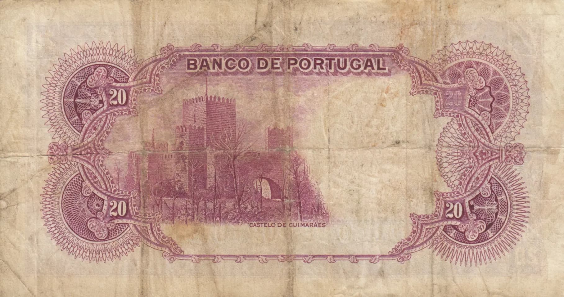 20 escudos 1940 from Portugal, P-143 (1940) — image 2