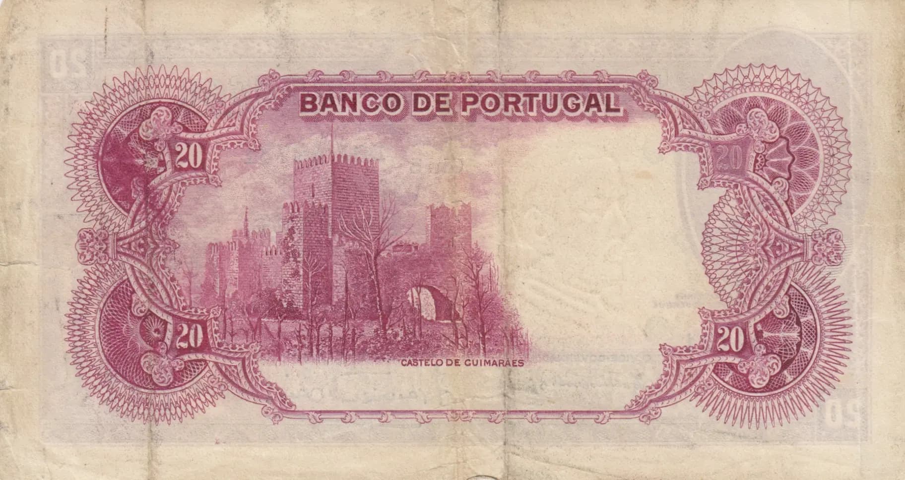 20 escudos 1940 from Portugal, P-143 (1940) — image 2