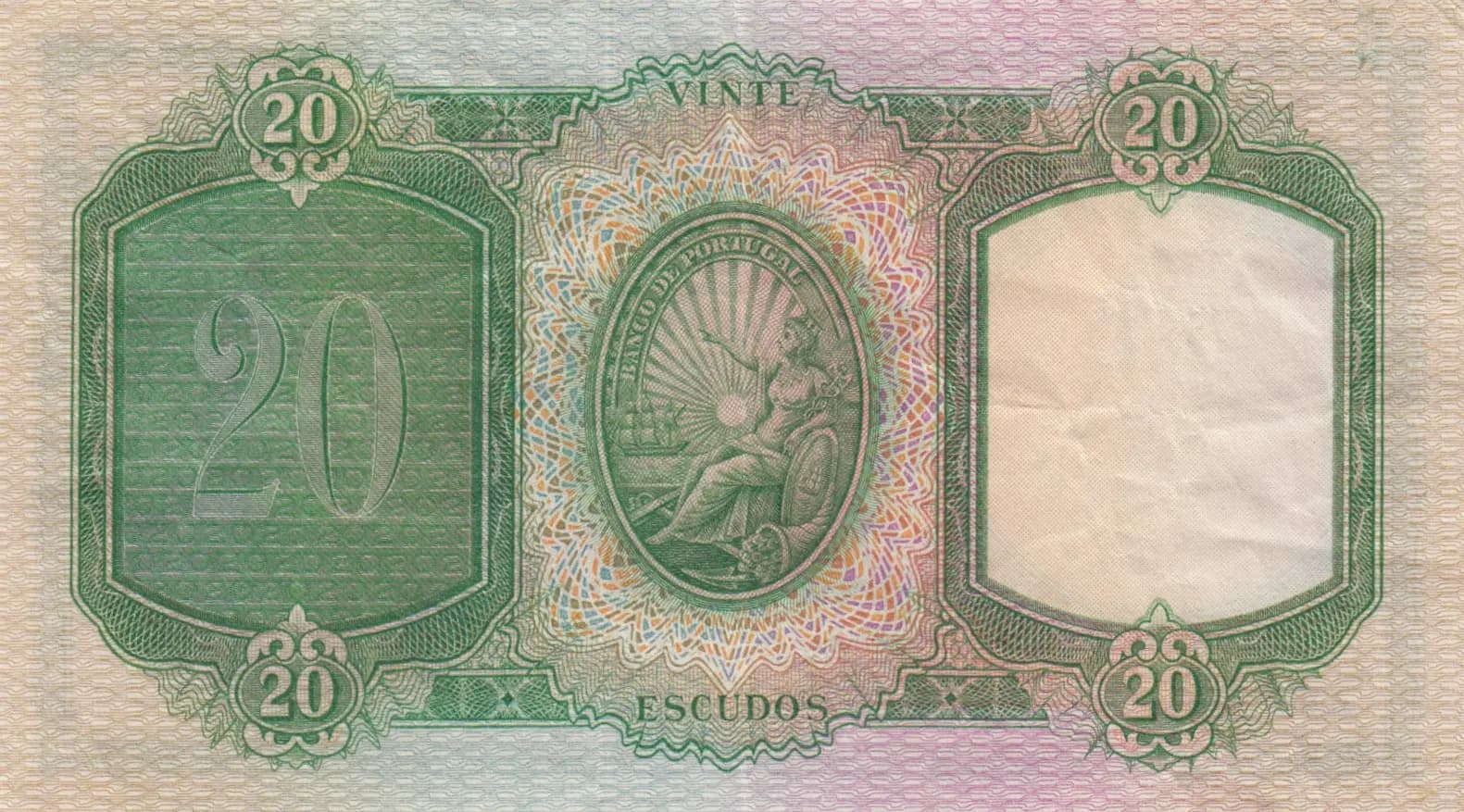 20 escudos 1948 from Portugal, P-153a (1948) — image 2