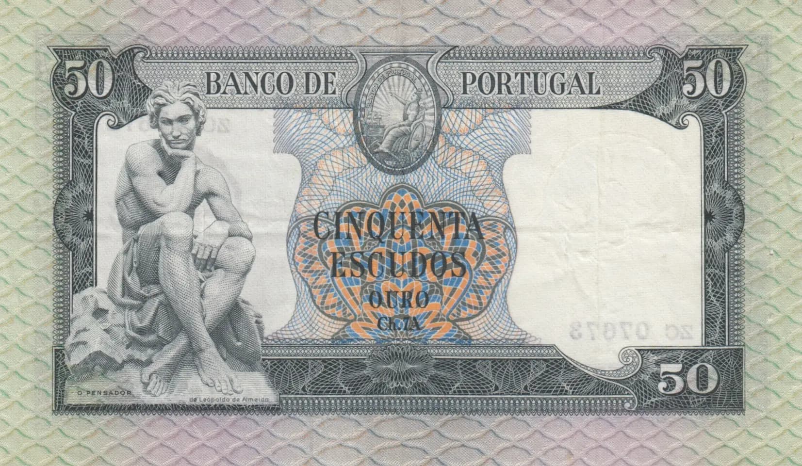 50 escudos 1960 from Portugal, P-160 (1960) — image 2