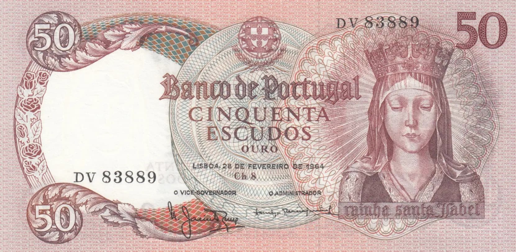 50 escudos 1964 from Portugal, P-168(1-1) (1964) — image 1