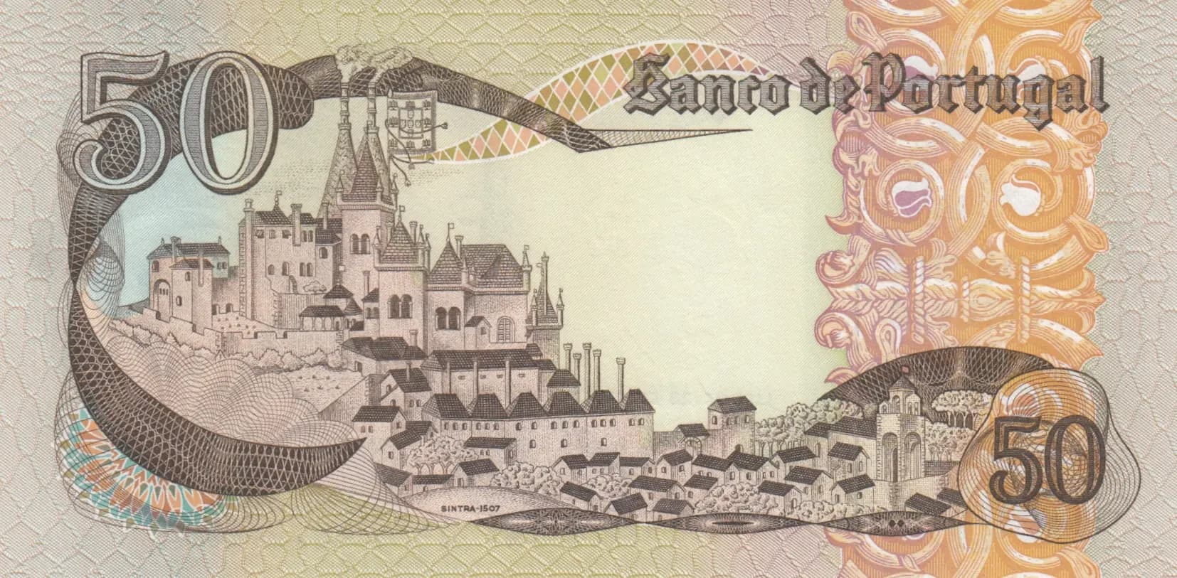 50 escudos 1968 from Portugal, P-174a (1968) — image 2