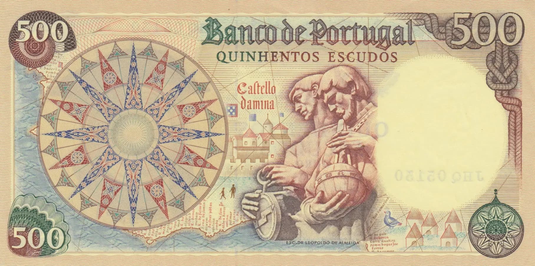 500 escudos 1966 from Portugal, P-170a(3) (1966) — image 2