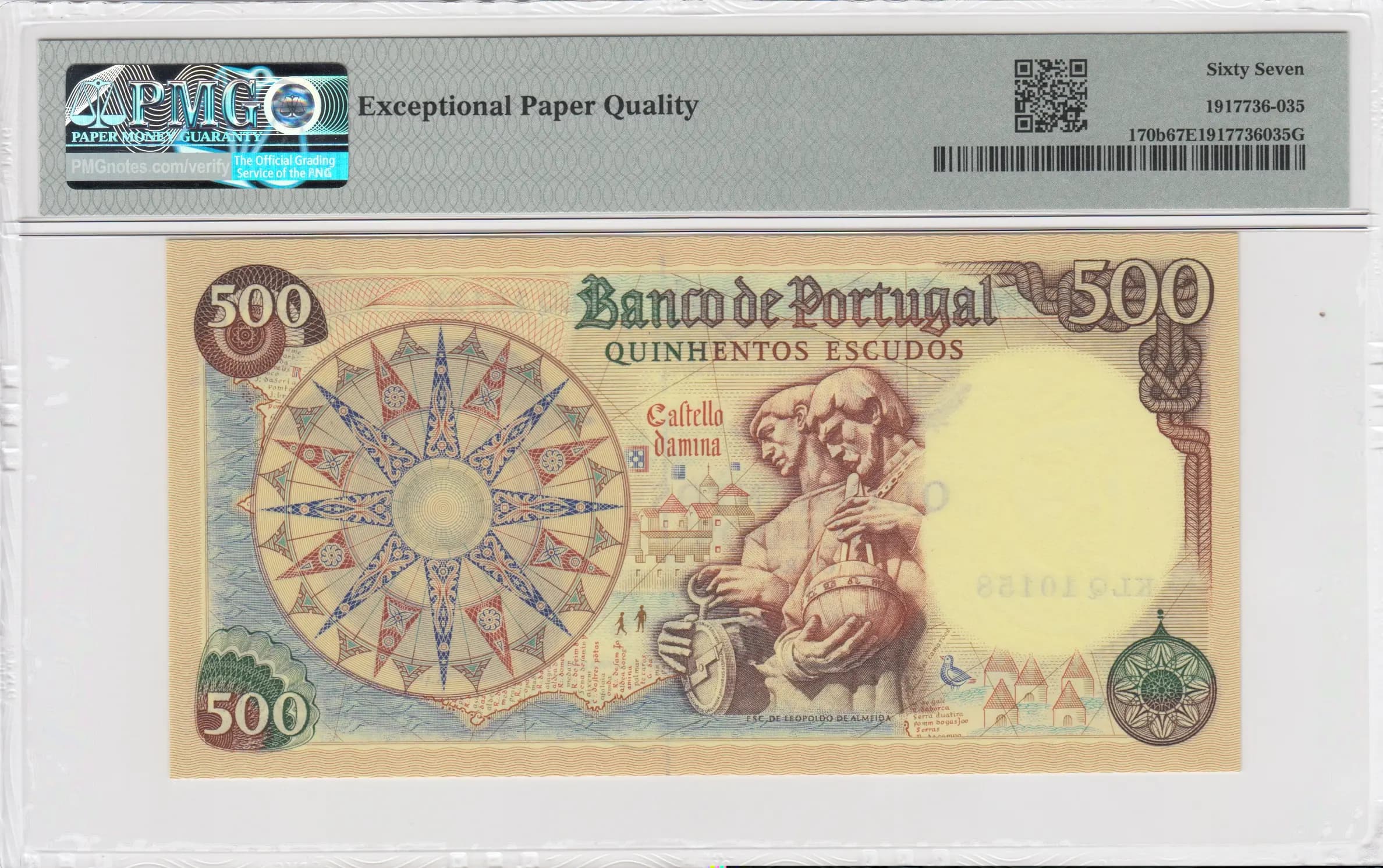 500 escudos 1979 from Portugal, P-170b(8) (1979) — image 2