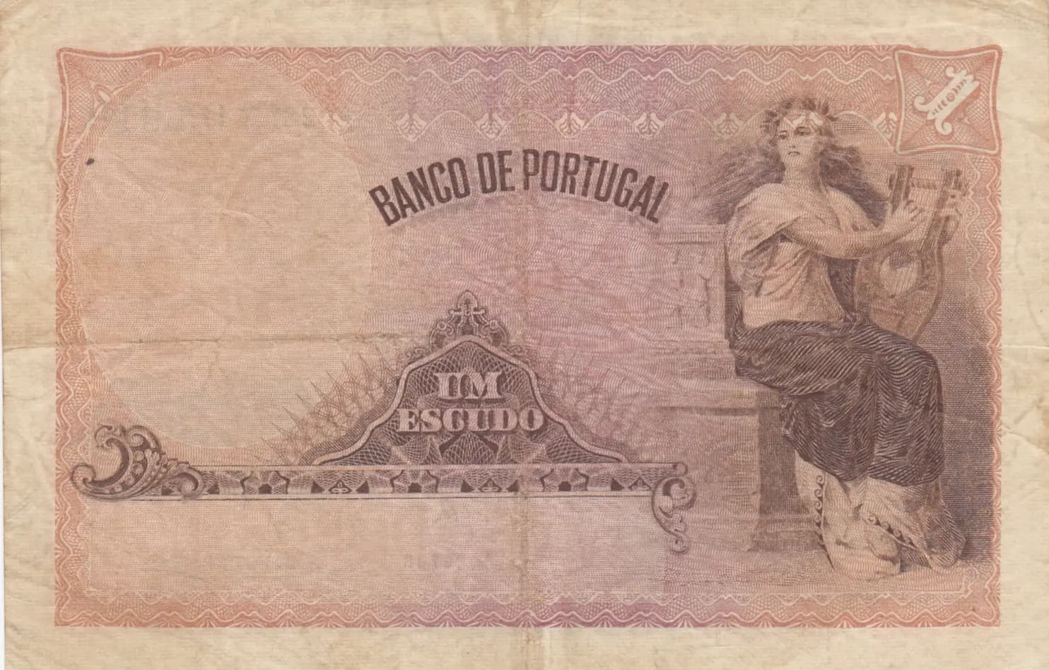 1 escudo 1920 from Portugal, P-113a (1920) — image 2