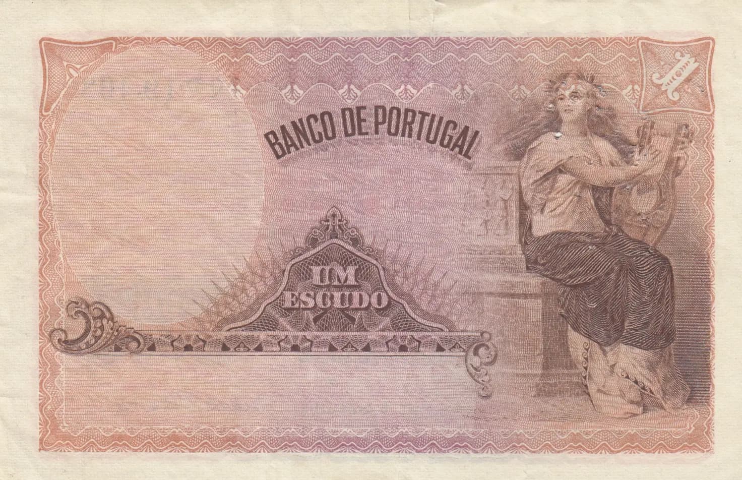 1 escudo 1920 from Portugal, P-113a (1920) — image 2