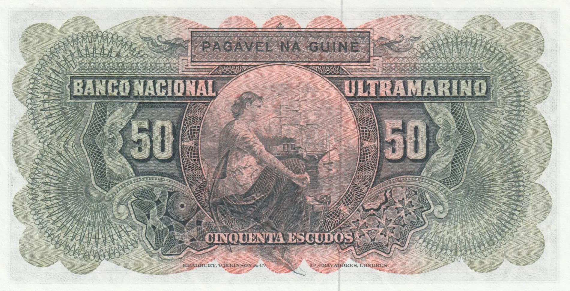 50 escudos 1964 from Portuguese Guinea, P-40 (1964) — image 2