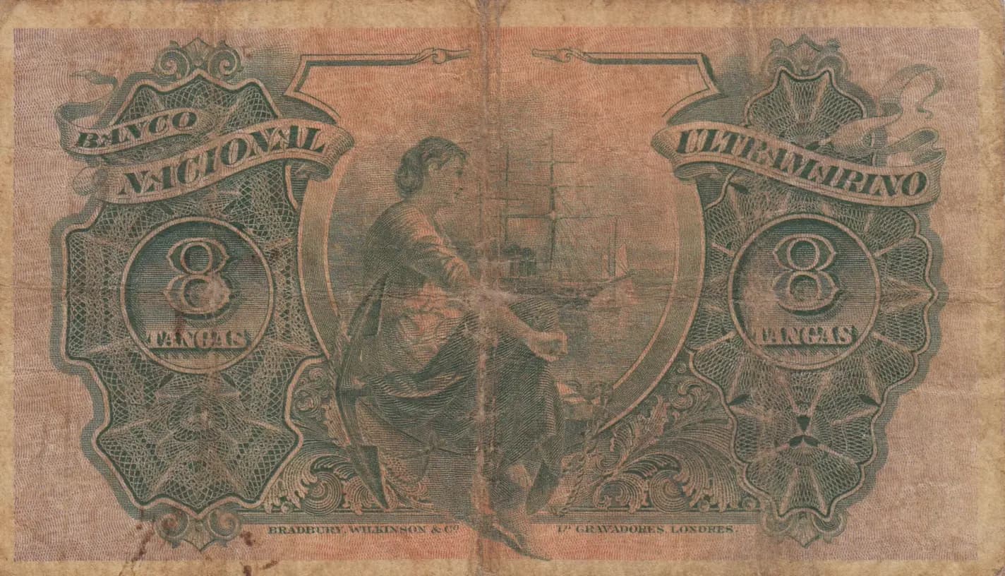 8 tangas 1917 from Portuguese India, P-20 (1917) — image 2