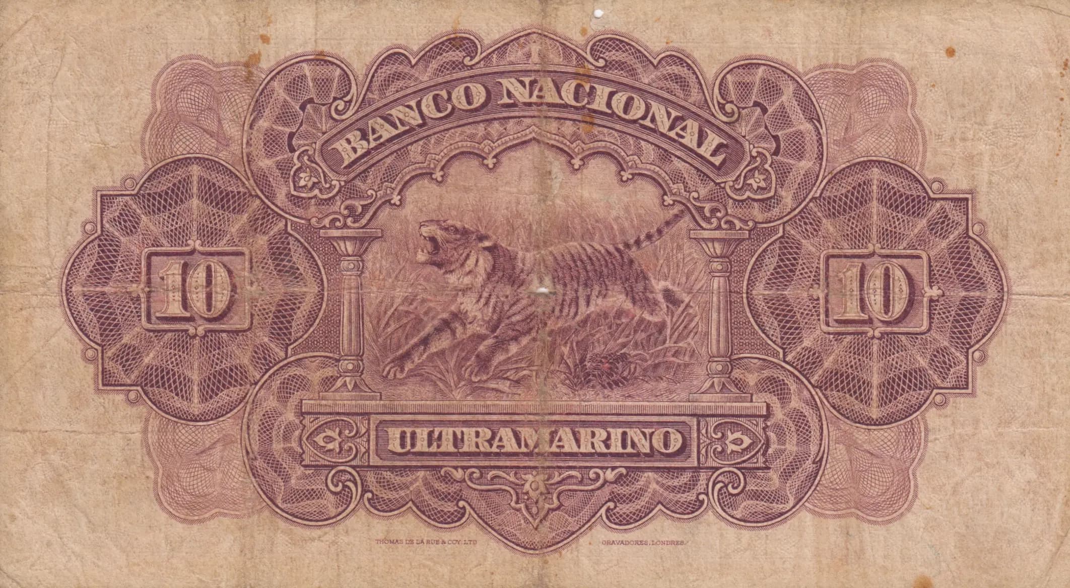 10 rupias 1924 from Portuguese India, P-26A (1924) — image 2