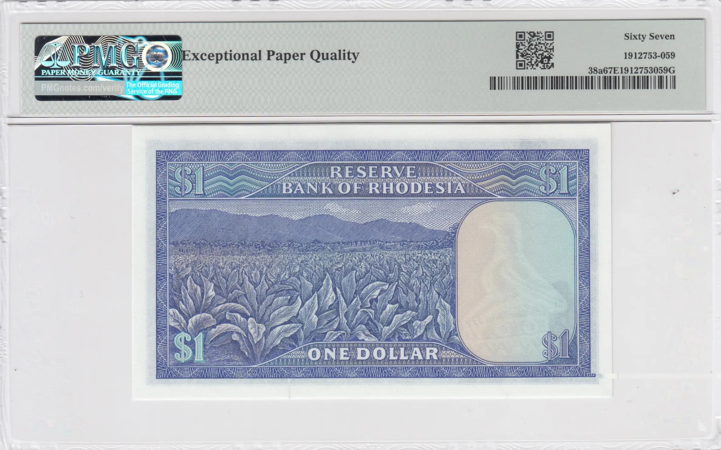 1 dollar 1979 from Rhodesia, P-38a (1979) — image 2