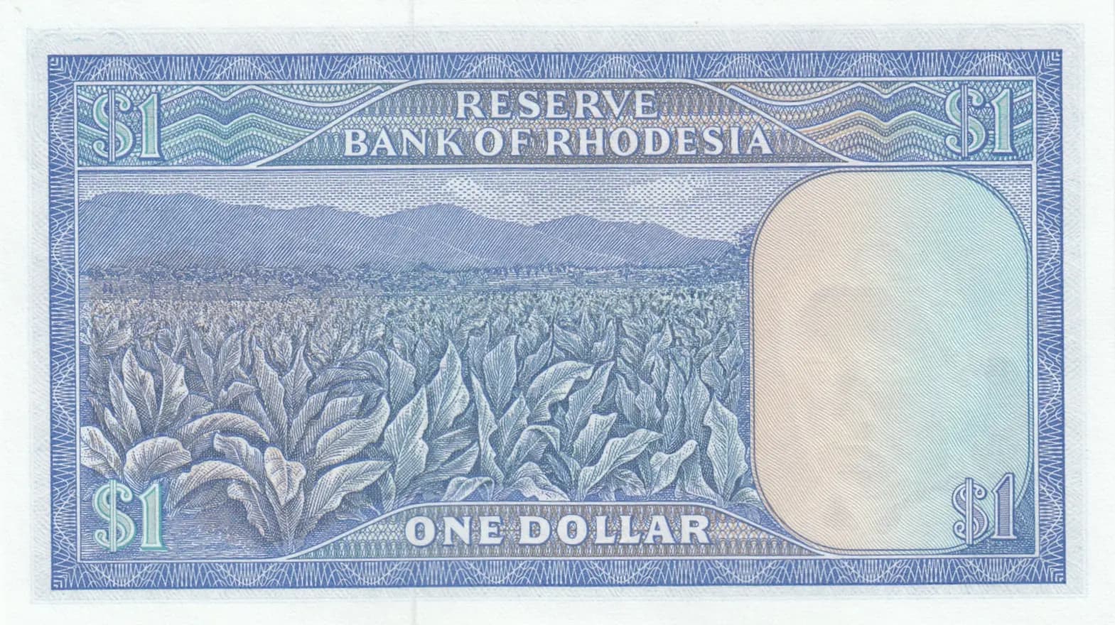 1 dollar 1976 from Rhodesia, P-34b (1976) — image 2