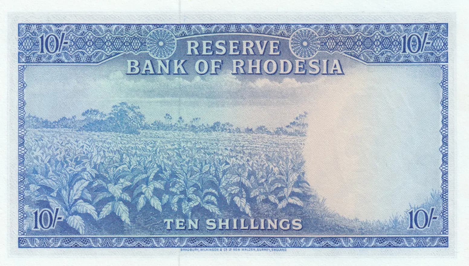 10 shillings 1964 from Rhodesia, P-24 (1964) — image 2