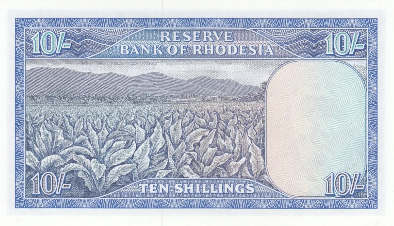 10 shillings 1966 from Rhodesia, P-27a (1966) — image 2