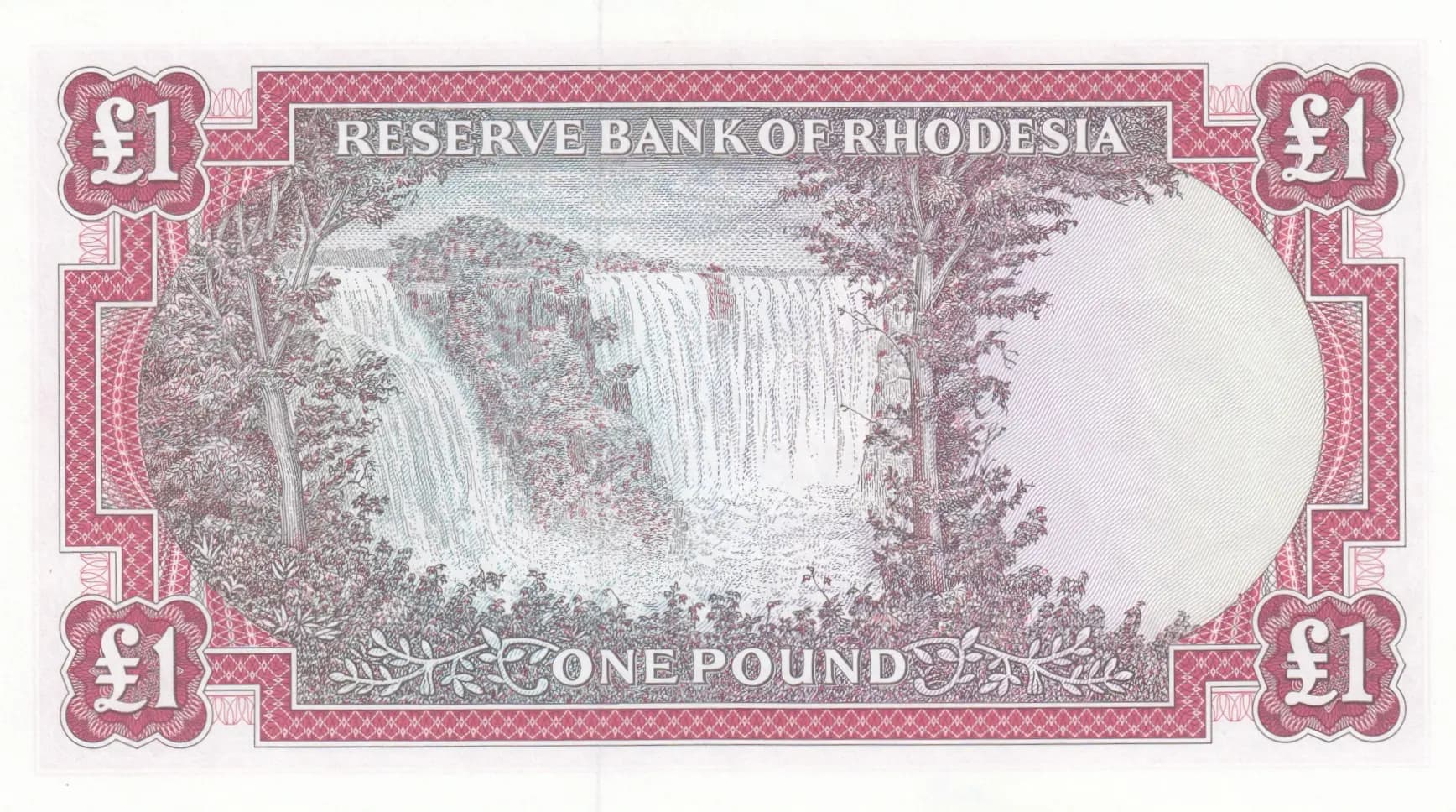 1 pound 1967 from Rhodesia, P-28b (1967) — image 2