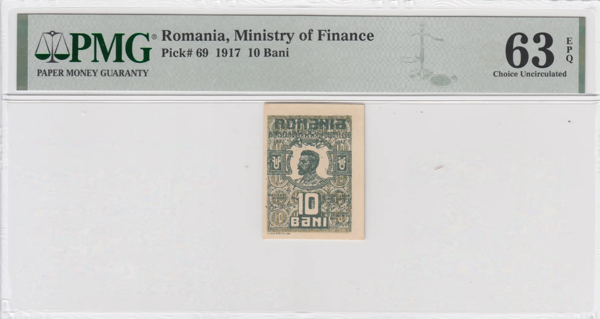 10 bani 1917 from Romania, P-69 (1917) — image 1