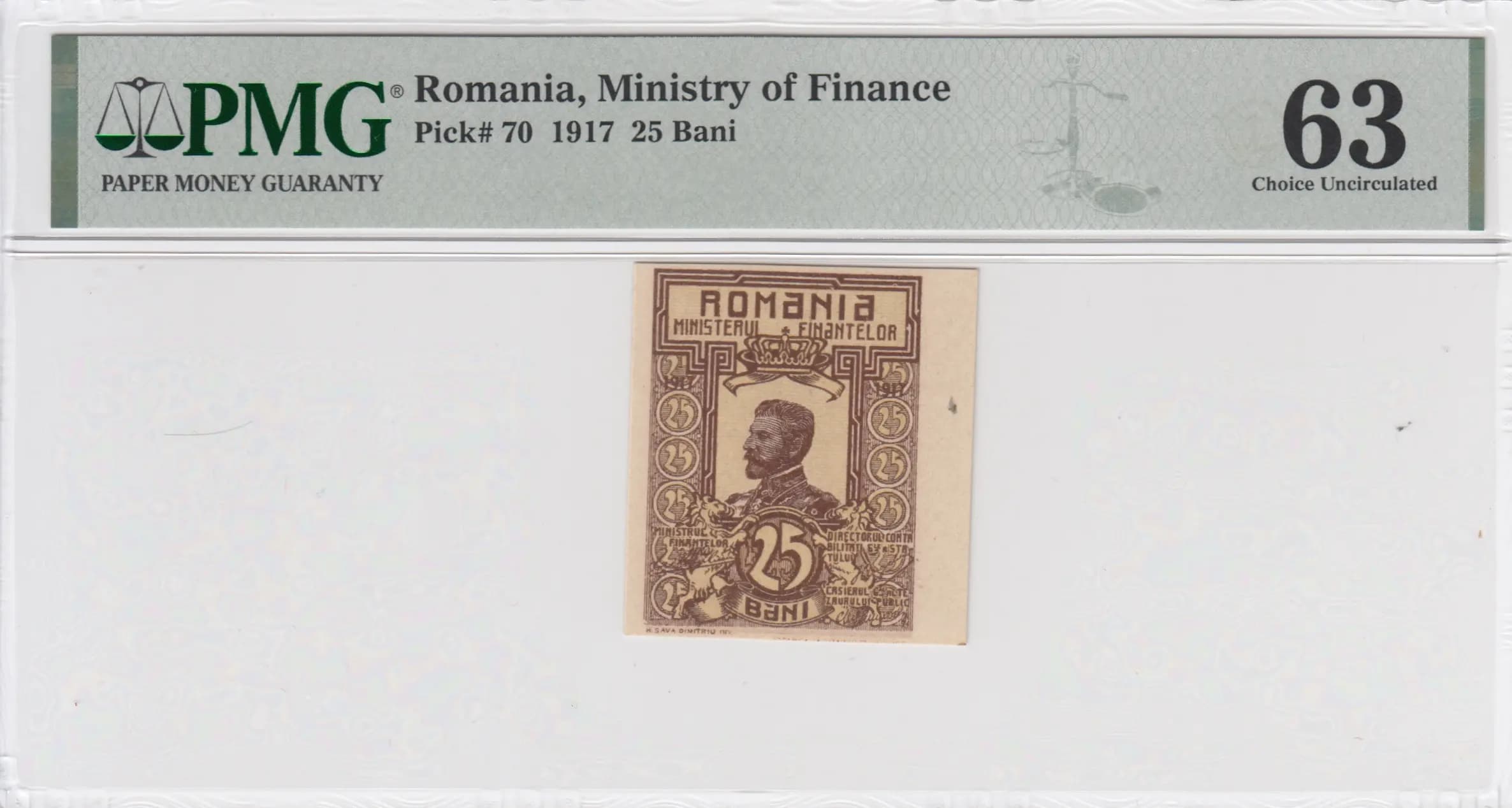 25 bani 1917 from Romania, P-70 (1917) — image 1