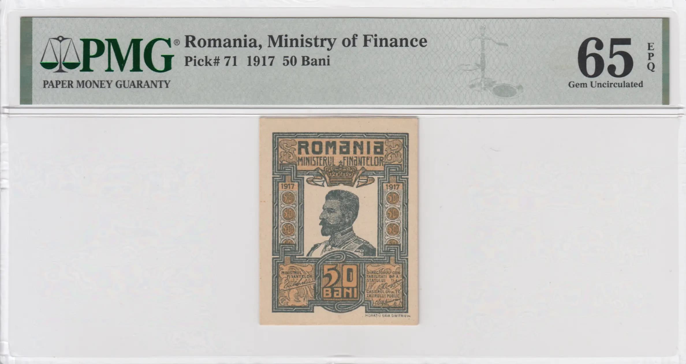 50 bani 1917 from Romania, P-69