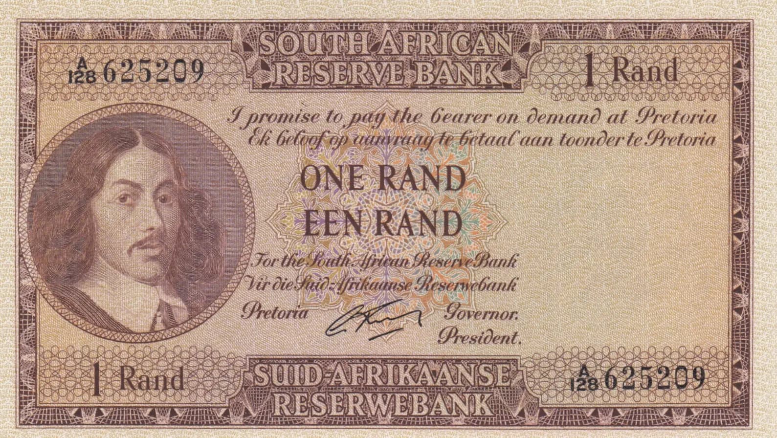 1 rand 1961 from South Africa, P-102b