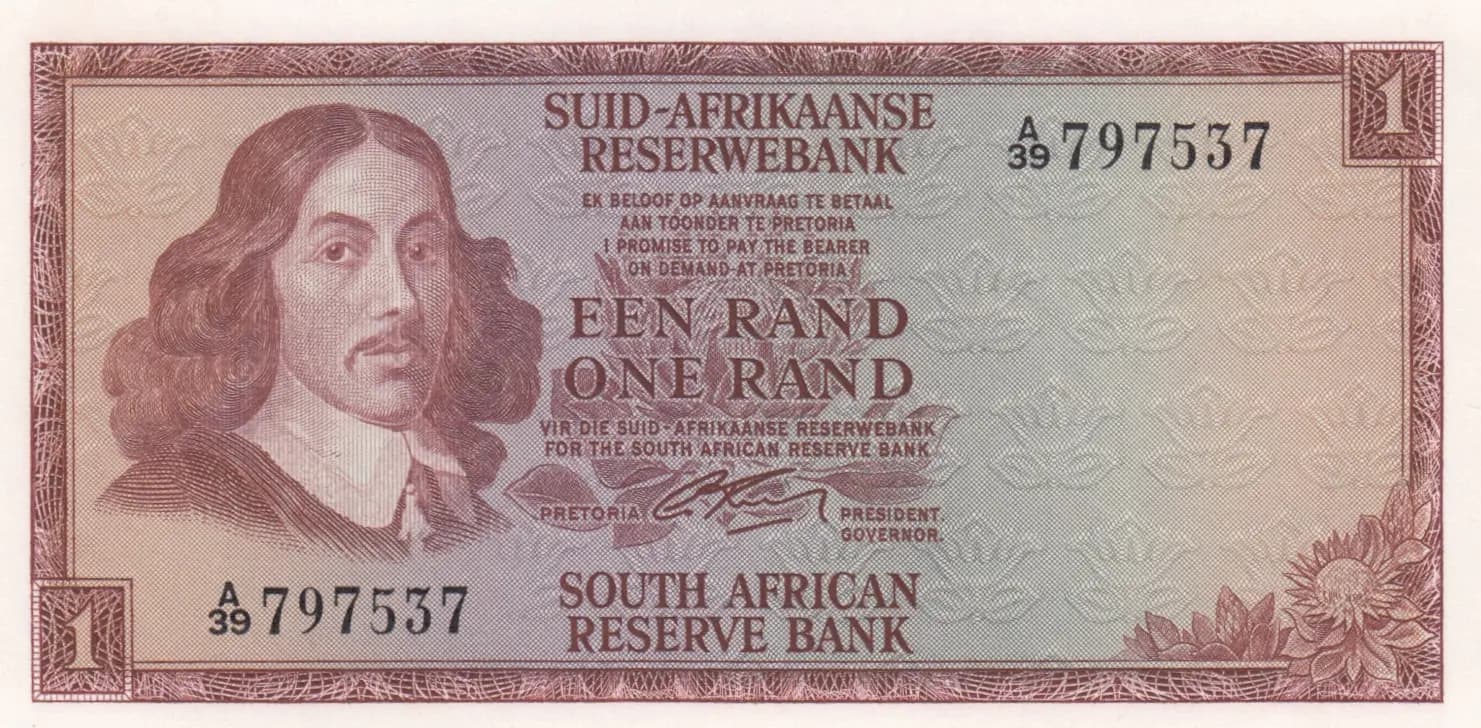 1 rand 1966 from South Africa, P-110a