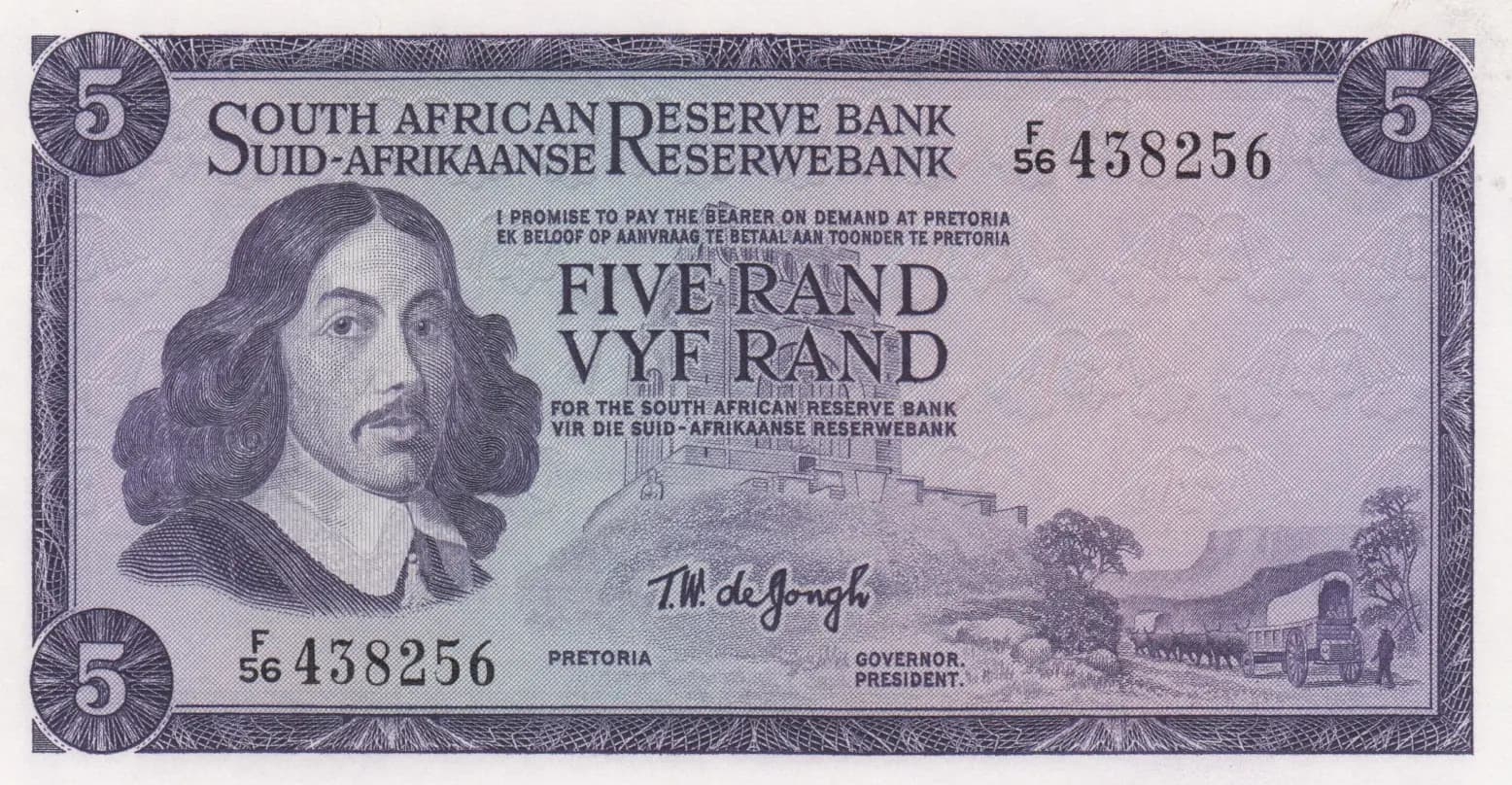 5 rand 1966 from South Africa, P-111b