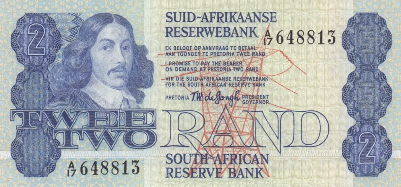 2 rand 1978 from South Africa, P-118a (1978) — image 1