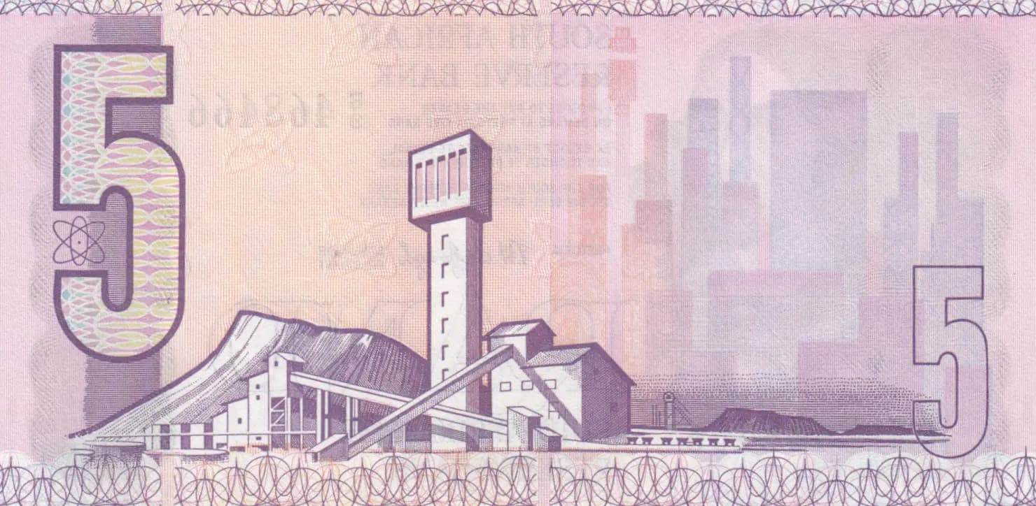 5 rand 1978 from South Africa, P-119a (1978) — image 2