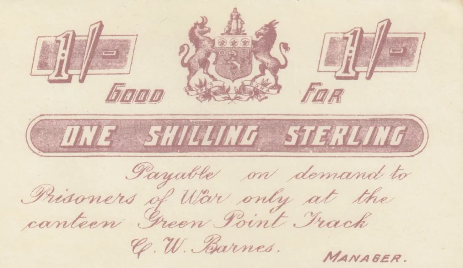 1 shilling sterling from South Africa, P-unlisted () — image 1