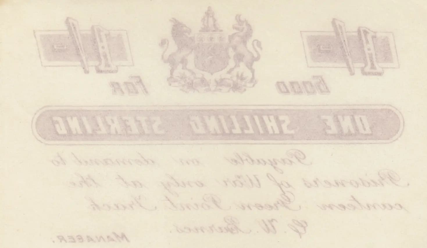 1 shilling sterling from South Africa, P-unlisted () — image 2