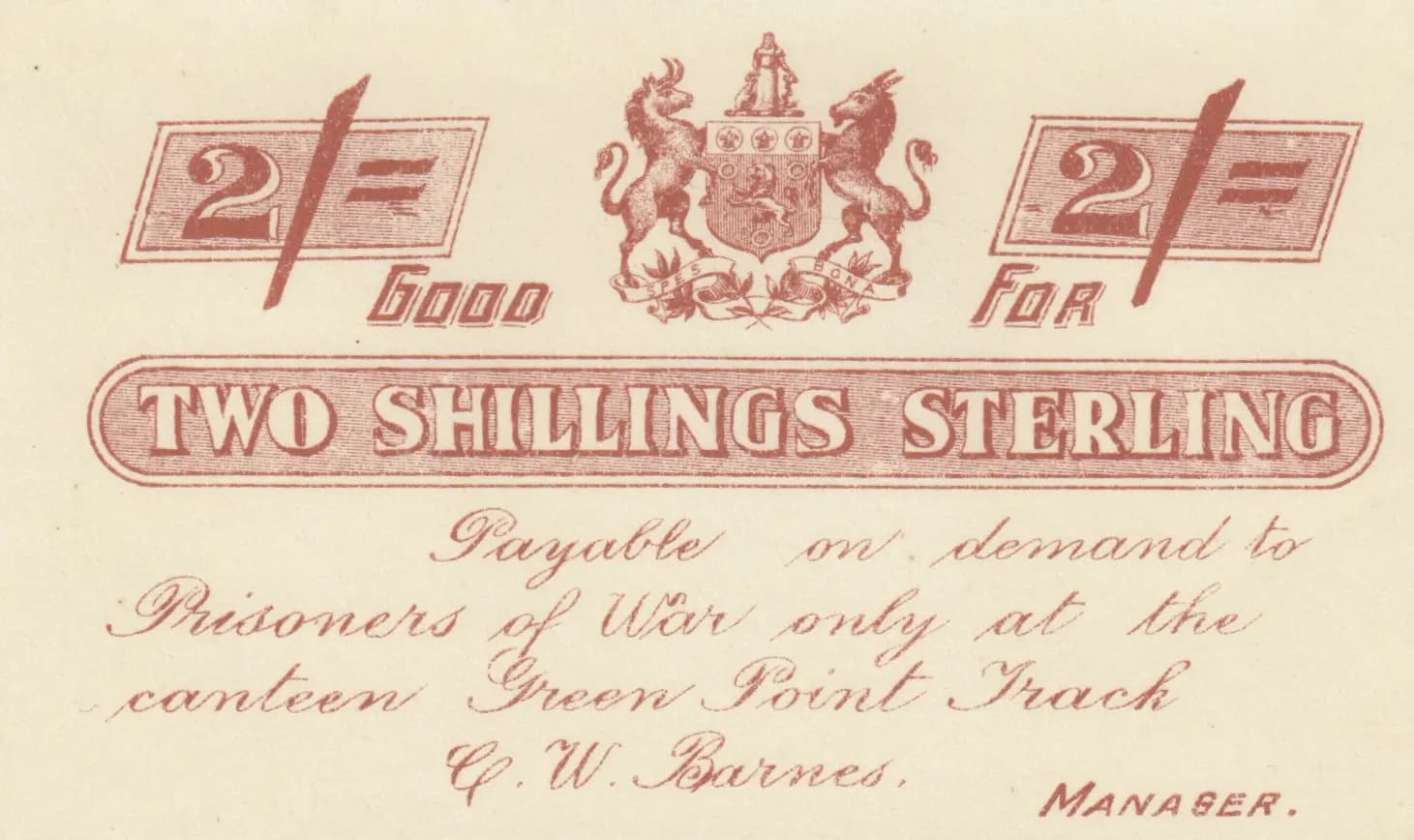 2 shillings sterling from South Africa, P-unlisted () — image 1