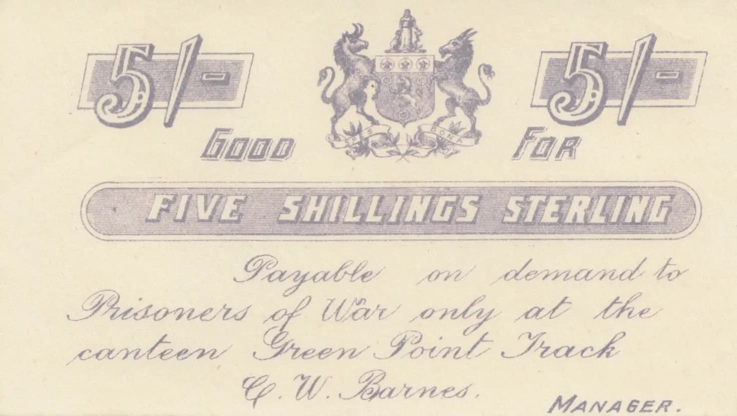 5 shillings sterling from South Africa, P-unlisted () — image 1