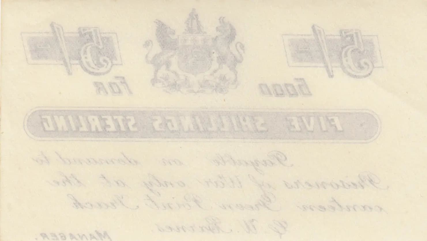 5 shillings sterling from South Africa, P-unlisted () — image 2