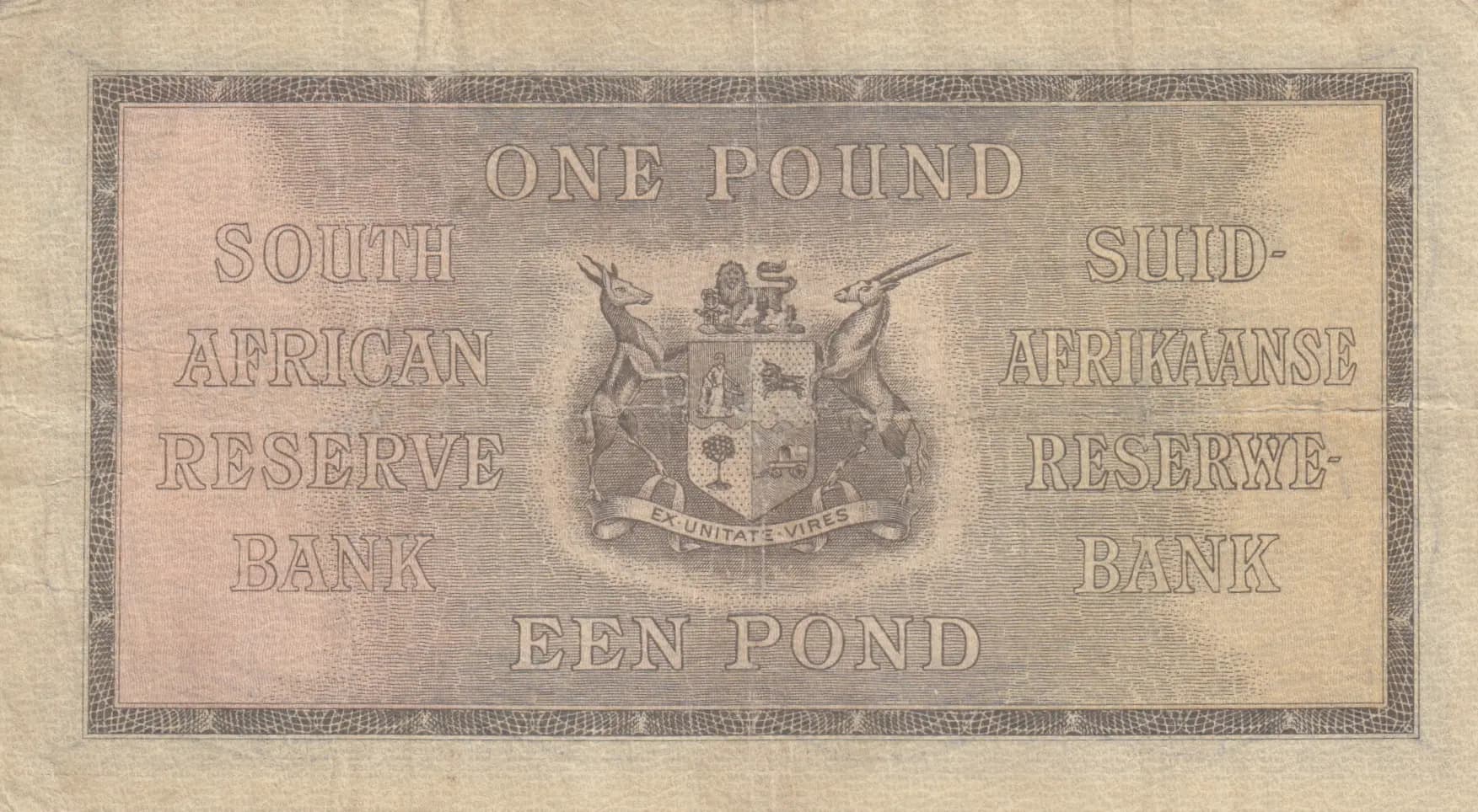1 pound 1943 from South Africa, P-84e (1943) — image 2