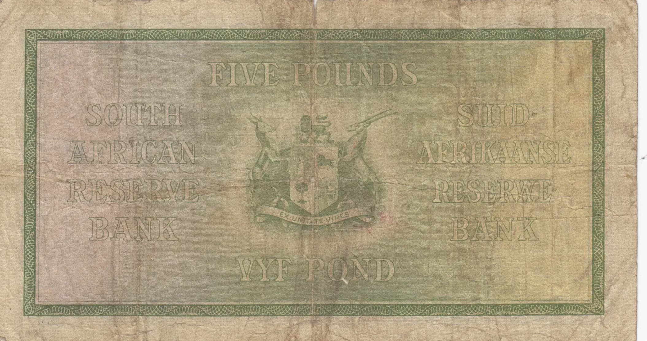 5 pounds 1941 from South Africa, P-86b (1941) — image 2