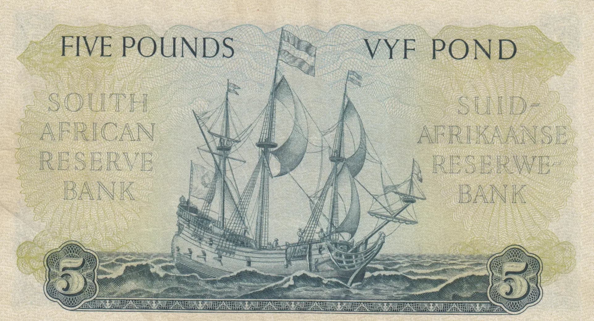 5 pounds 1948 from South Africa, P-95 (1948) — image 2