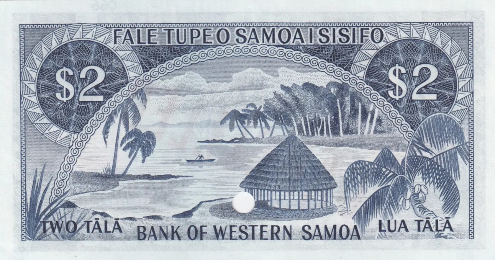 2 tala 1967 specimen from Western Samoa, P-17as (1967) — image 2