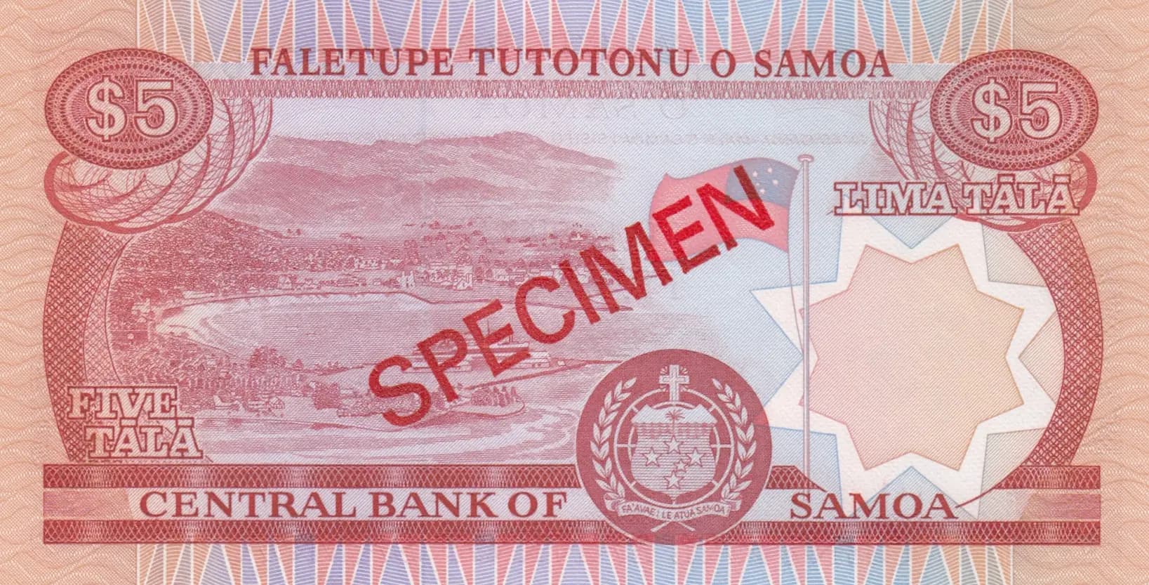 5 tala 1985 from Western Samoa, P-26 (1985) — image 2