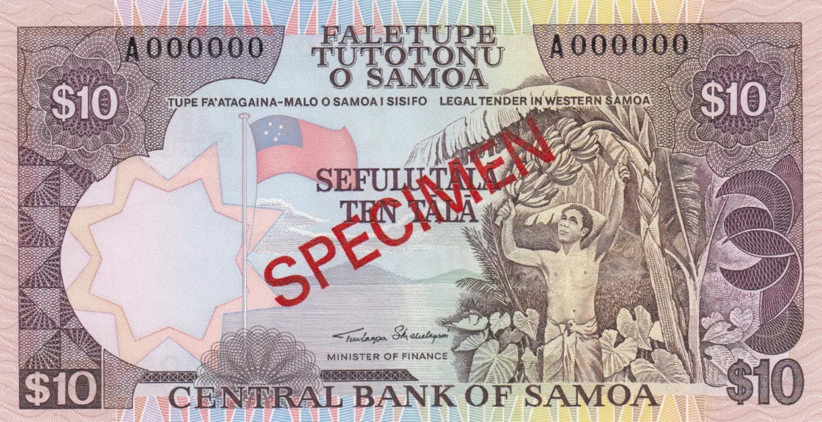 10 tala 1985 from Western Samoa, P-27 (1985) — image 1