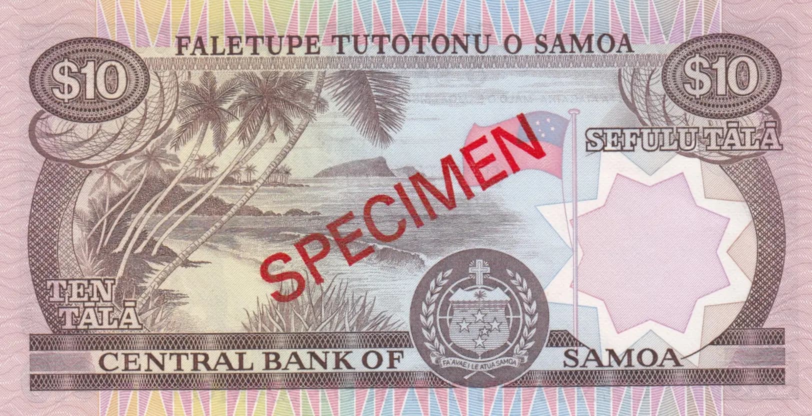 10 tala 1985 from Western Samoa, P-27 (1985) — image 2