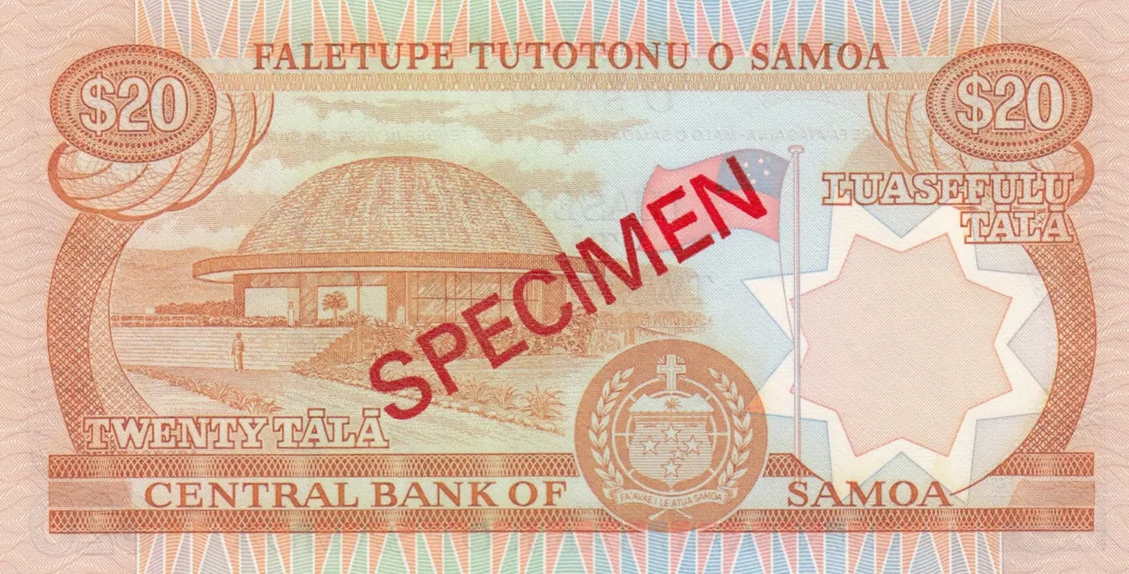 20 tala 1985 from Western Samoa, P-28 (1985) — image 2