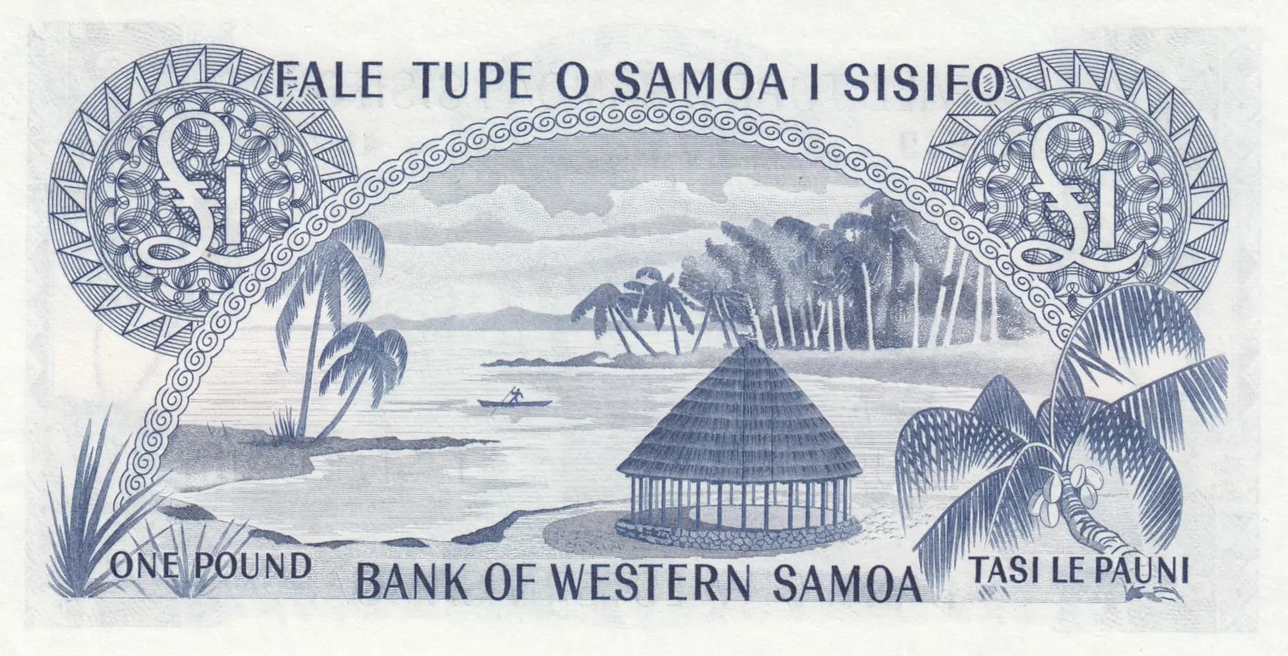 1 pound 1963 from Western Samoa, P-14a (1963) — image 2