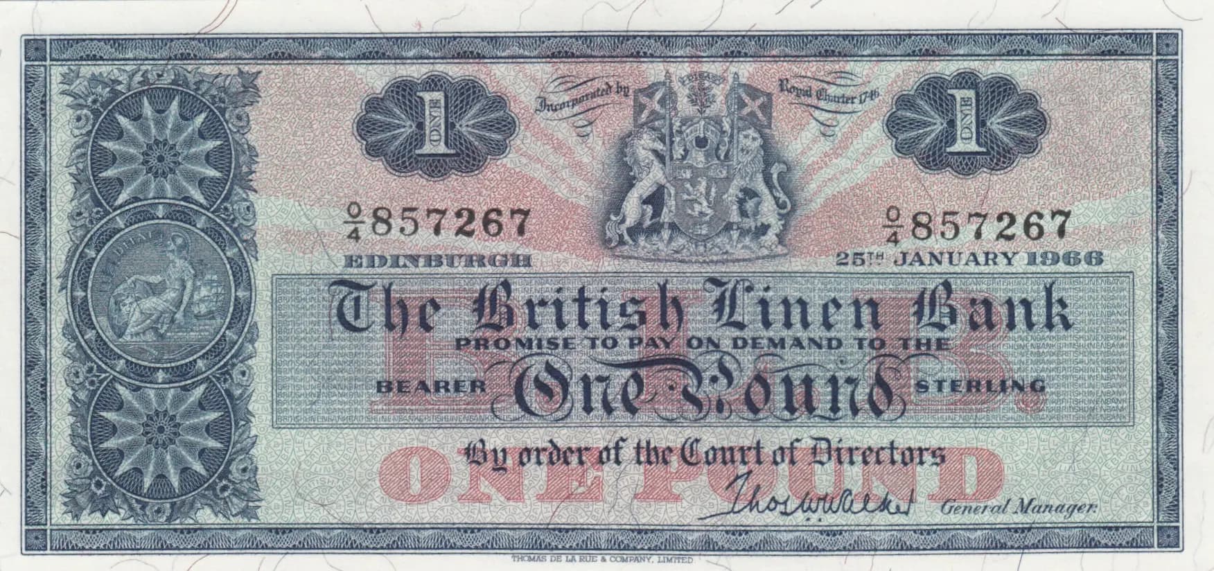 1 pound 1966 from Scotland, P-166c (1966) — image 1