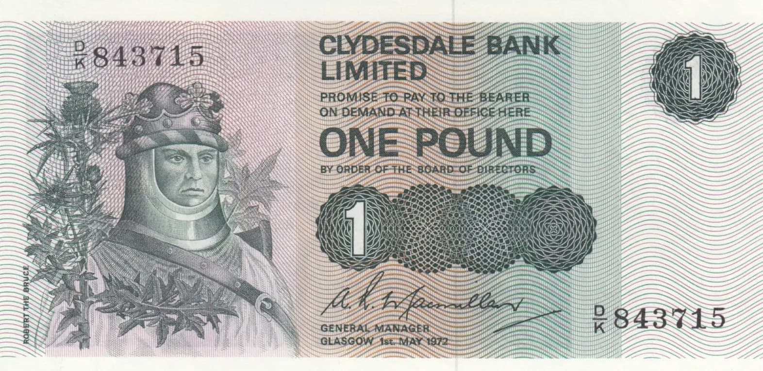 1 pound 1972 from Scotland, P-204b (1972) — image 1