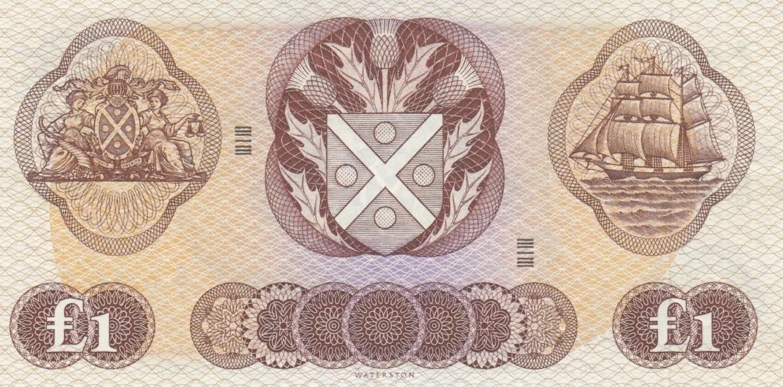 1 pound 1969 from Scotland, P-109b (1969) — image 2