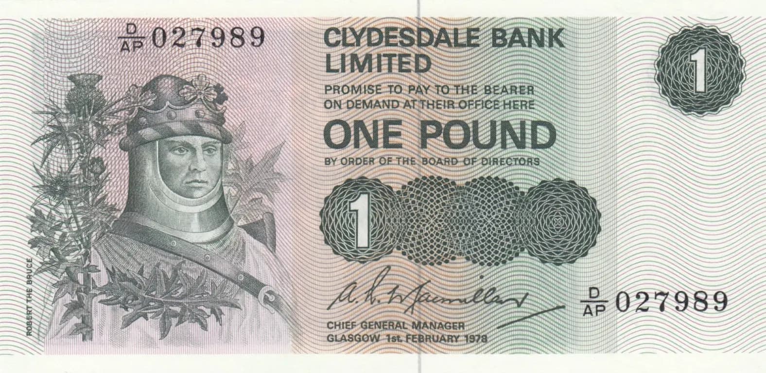 1 pound 1978 from Scotland, P-204c