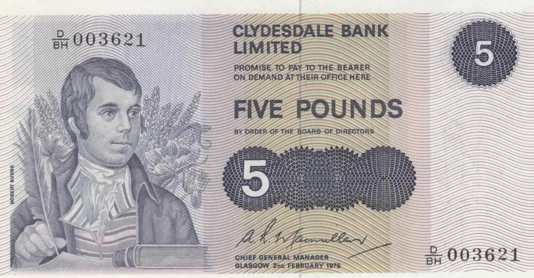 5 pounds 1976 from Scotland, P-205c (1976) — image 1