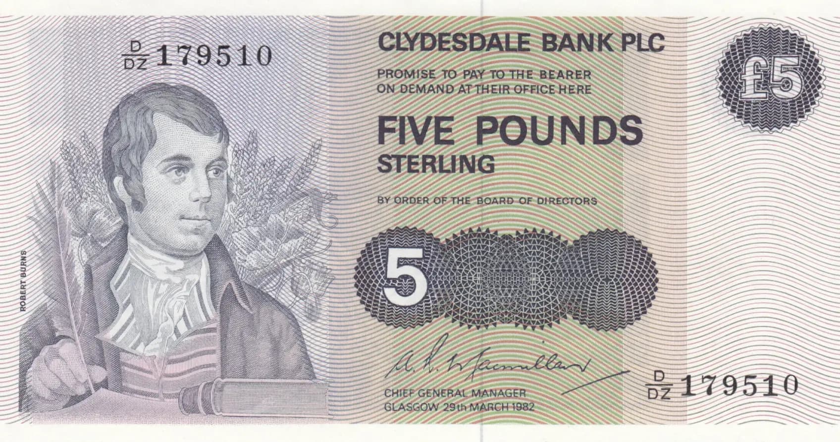 5 pounds 1982 from Scotland, P-212a (1982) — image 1