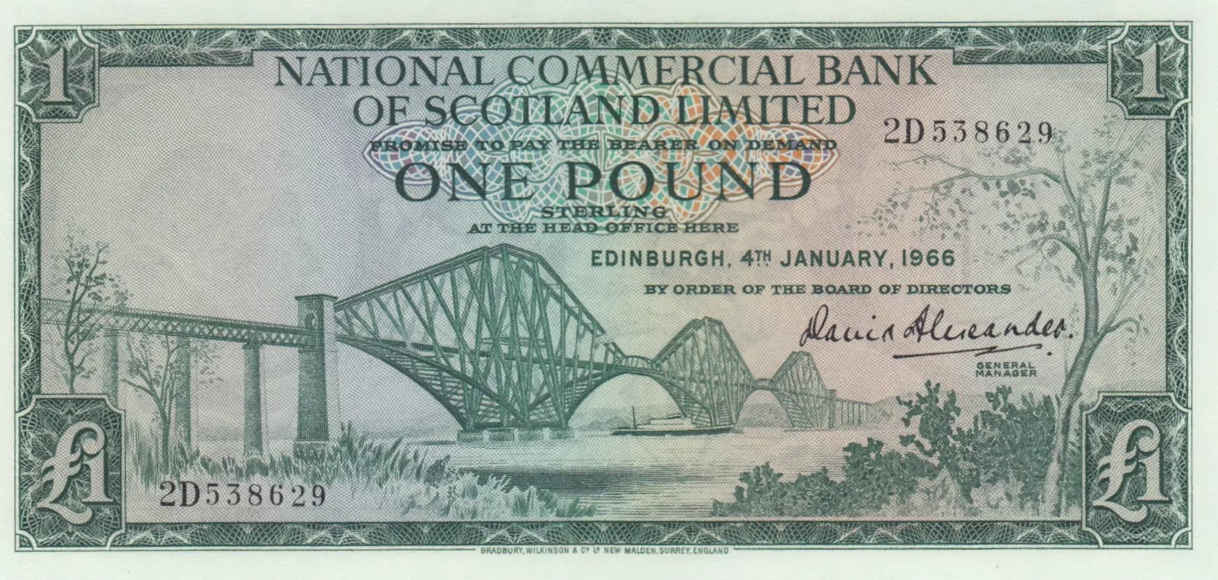 1 pound 1966 from Scotland, P-269a